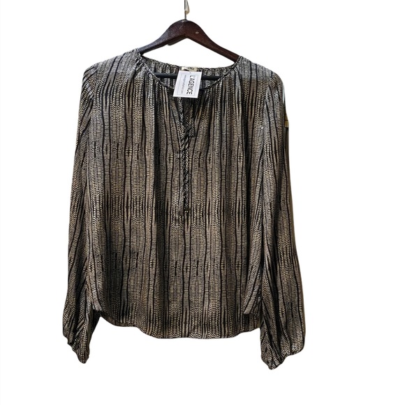 L'AGENCE Black Silk Constance Blouse NWT NEW REG $295 - Picture 3 of 3